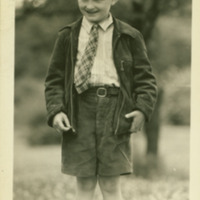 A young boy takes part in Alumni Day, 1926.