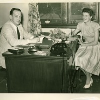 Gordon Fister with Elsie Mittle.