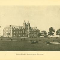 Berks Hall (East Hall) from a distance, ca. 1910s.
