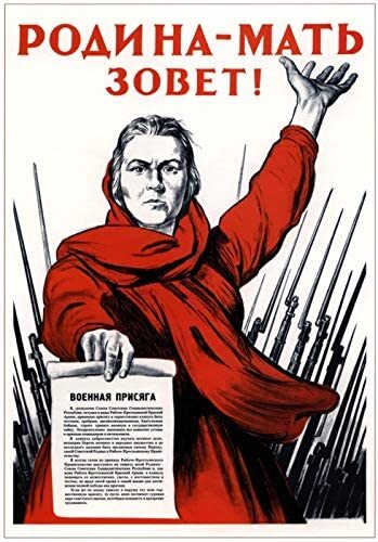 Motherland Calls propaganda poster